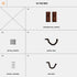 Hold Up Displays Gun Wall Mount, AR Wall Mount, Rifle Wall Mount, Shotgun Holder, Bow Wall Hanger, Gun Hooks for Wall, Walnut Hardwood Gun Display...