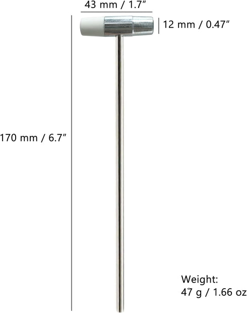 Lightweight Small Hammer, Plastic Head and Metal Head, Small Size Craft Hammer for Toy Building Projects, Jewelry, Watch, Tuning, Woodworking, DIY...