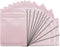 100 Pack Mylar Bags 3.3 x 5.1 Inch Resealable Smell Proof Bags Foil Pouch Flat Bag with Clear Window Pink...