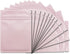 100 Pack Mylar Bags 3.3 x 5.1 Inch Resealable Smell Proof Bags Foil Pouch Flat Bag with Clear Window Pink...
