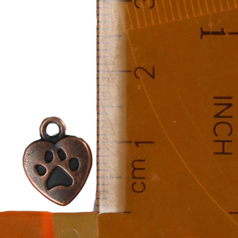 100Pcs My Dog Claw Pendant,Pet Charm Peach Heart Shape Double-Sided Pendant,Necklace Jewelry Pendant Accessories...