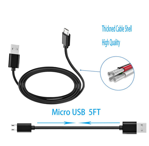 Charger Cable for Cardo PTB00001/PTB00040-PACKTALK Bold, FRC4P001/FRC4P101-FREECOM 4 Plus, Sena SMH10D-10, 10-10, 10R, 10-11, 20S-01, EVO, 30K-01,...