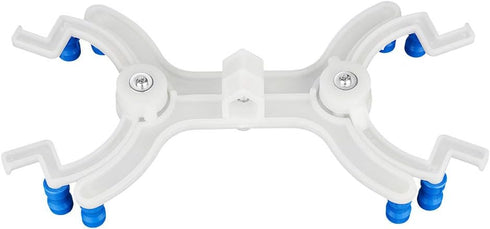 StonyLab Plastic Double Burette Clamp, Adjustable Double Burette Clamp Buret Clamp Butterfly Style Spring Loaded Lab Accessory for Laboratory...