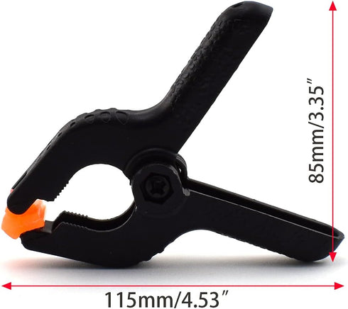 10 PCS Plastic Nylon Spring Clamps, 4 Inch Multipurpose Heavy Duty Clip for Home Improvement, Arts & Crafts, Backdrop Stand, Photography, etc., Me...