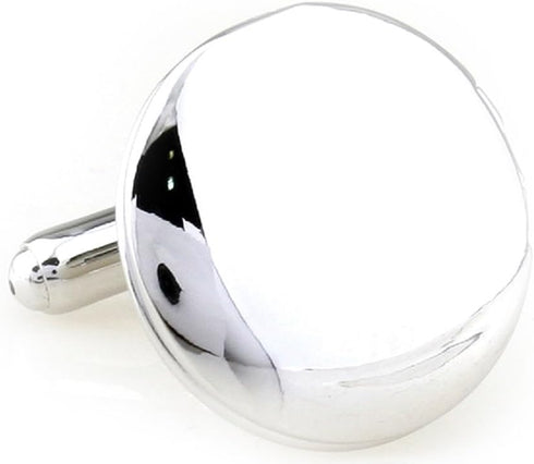 Locket Round Photo Picture Pair Cufflinks in a Presentation Gift Box & Polishing Cloth...