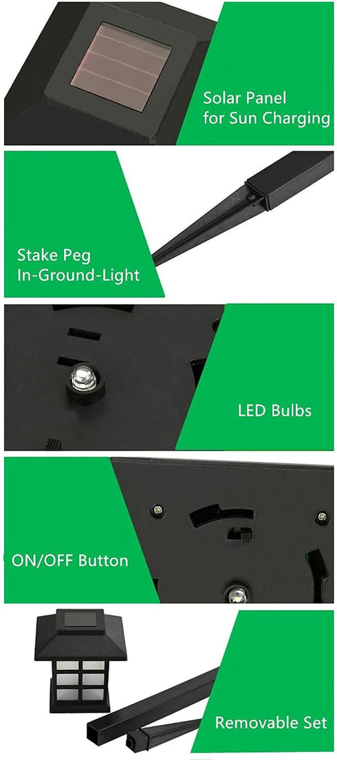 Outdoor Solar Pathway Lights Waterproof 2-Packs Outside LED Decorative Lights Landscape Lighting for Yard Patio Driveway Garden (RGB)...