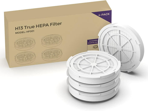 1-Year Pack Air Purifier Replacement Filter for AP001R, True HEPA Filter, 4 Pack...