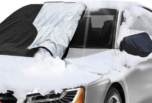 Car Windscreen Cover Reversible All Seasons Car Screen Cover Winter & Summer - Protects Windshield from Frost, Snow, Ice & UV Rays...