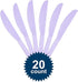 Lavender Plastic Heavy Weight Knives (20 Count) - Premium Disposable Plastic Cutlery, Perfect for Home Use and All Kinds of Occasions...