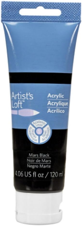 Artist's Loft Acrylic Paint, 4 oz (Mars Black)...