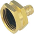 Hooshing Garden Hose Adapters 1/2" Pex Barb to 3/4" GHT Female Swivel Brass Connector Fittings Connecting Pex Pipe to Outdoor Water Hose...