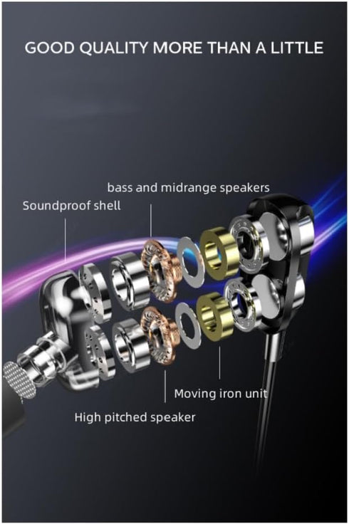 3.5mm Headphones Wired Earbuds with Microphone Noise Cancelling Earphone HiFi Stereo in Ear Buds for Samsung Switch Kindle MP3 Players...