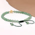Green Aventurine/Citrine Beaded Anklet Bringing Good Luck and Wealth Handmade Ankle Bracelets for Women Adjustable (8.5-10in)...
