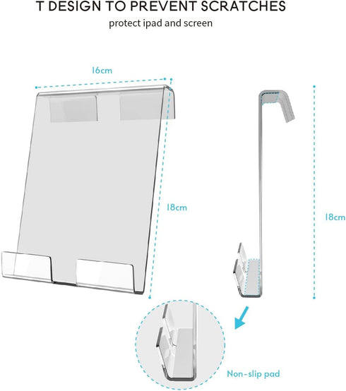 Tablet Holder Compatible with Peloton Bike & Bike Plus & Tread & Row, Holder for iPad, Tablet Stand, Compatible with Myx Fitness bike, Mount for K...