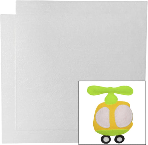 12" x 12" Felt Fabric Sheets for Crafts, Squares Felt Fabric Sheets, 1mm Thick, Felt Paper for Sewing Patchwork Material, Non-Woven Felt Fabric fo...