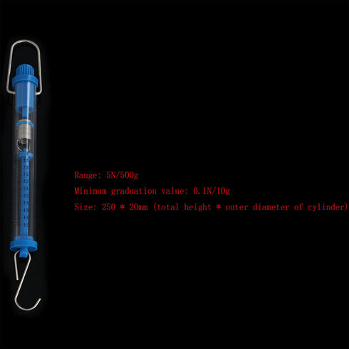 Spring Scale TAODAN 5PCS 5 Sizes Scientific Plastic Transparent Tubular Spring Balance, Hanging Tube Spring Scale, 1N, 5N, 10N, 20N, 30N...
