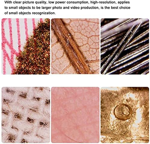 USB Digital Microscope,1600X Magnification Endoscope Mini Camera with 8 LEDs and Microscope Metal Stand,Compatible with Android,Window 7 8 10 for ...