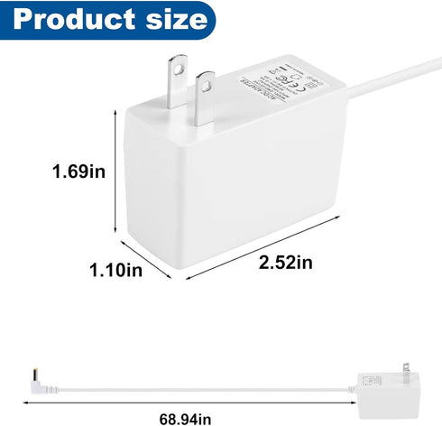 for VTech Baby Monitor Power Supply for VTech DM221 DM221-2 DM223 Sound Audio Baby Monitor Charger Power Adapter...