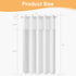 River Dream White Fabric Shower Curtain or Liner with Sheer Window, No Liner Included or Needed, Water Repellent, Machine Washable, 71x74 inches...
