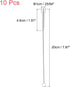uxcell 10Pcs Straw Cleaner Brush, 8 Inch Nylon Tube Pipe Cleaners, Stainless Steel Long Straw Brush for Drinking Straw, Bottle, Tube, Cup, Clear...