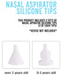 Baby Nasal Aspirator Replacement Tips - 2 Sets/4 Pieces Reusable Tips Compatible with Watolt / Grownsy / LittleTora / HEYVALUE / X-Bosak / Cocobel...