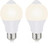 GREENIC Motion Sensor Light Bulbs Indoor, E26 A19 9w Led Outdoor Security Lights with Pir Motion Detector and Dusk to Dawn Sensor, 60 Watt Equival...