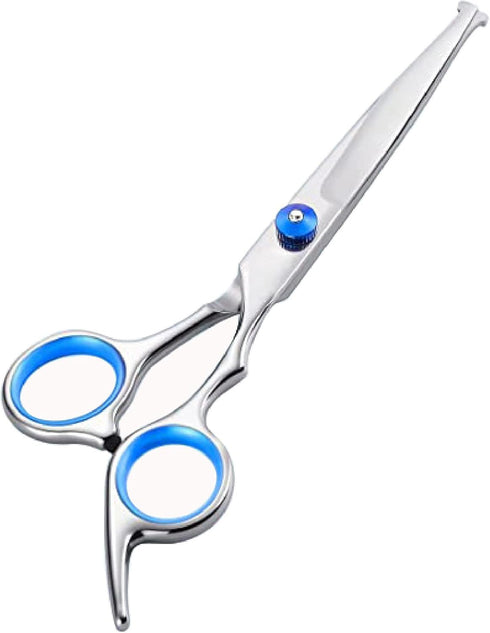 Dog Grooming Scissors,Pet Hair Scissors with Safety Round Tips Heavy Duty Titanium Stainless Steel Professional Dogs Cats Pets Grooming Shears...