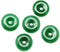 Fashewelry 10Pcs Natural Jade Donut Disc Gemstone Pendants 24-25mm Large Hole Healing Chakra Polished Stone Flat Round Bead Charms for Jewelry Mak...