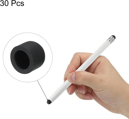 MECCANIXITY 30pcs 7.5mm Stylus Pen Fine Tips Conductive Rubber Capacitive Touch Screen Pens Tip Soft Universal Replacement...