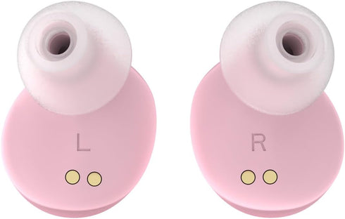 Wireless Earbuds Bluetooth V5.3 Stylish Pink Wireless Earbuds with Transparent Casing and Charging Case - Hi-Fi Stereo Headphones for Young Women...