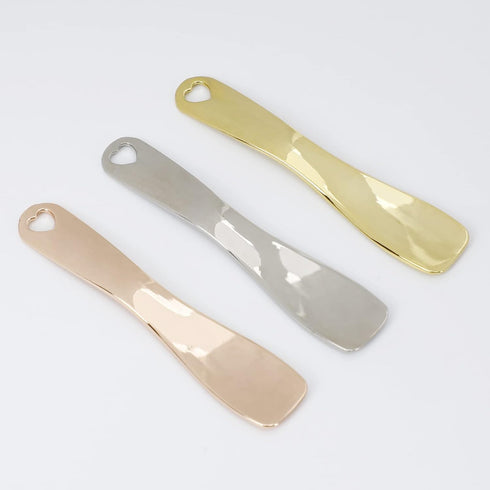 3 PCS Metal Cosmetic Spoon, Zinc Alloy Mini Skincare Spatula, Mask Spatula Facial Cream Facial Cosmetic Spoon Beauty Scoop (Silver Gold Rose Gold)...
