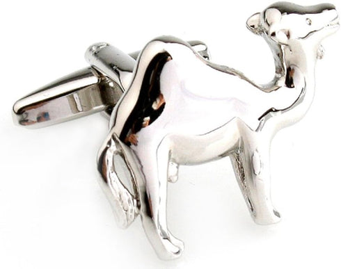 Camel One 1 Hump Pair Cufflinks in a Presentation Gift Box & Polishing Cloth...