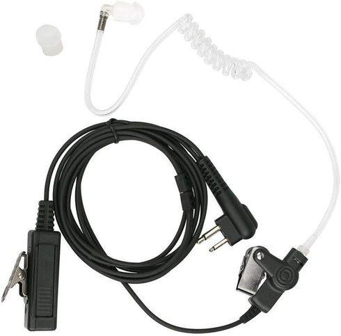 PTT Mic Covert Acoustic Tube Earpiece Headset for Motorola Radio BPR40 CP200 CLS1100 CLS1410 CP185 DEP450 EP450 RDU4100 RMU2040 PR400 RMV2080 RDM2...