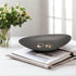 Black Key Ring Dish Jewelry Tray Key Tray Organizer,Dresser Decor entryway Key Dish Decorative Trinket Dish Housewarming Gift 7inch (Oval)...