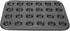 Muffin Pans, 24 Cups Nonstick Steel Cupcake Pan Muffin Baking Pan Bakeware Muffin Tin Black Cupcake Tray Mini Muffin Tins for Baking...
