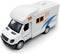 Mini Toy Camper RV Motorhome Toys for Boys Pull Back Diecast Model Car Recreational Vehicle Adventure with Furniture Roof and Side Door Open Child...