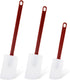 Set of 3 Commercial Silicone Spatulas for Cooking High Heat Resistant Silicone Scraper Commercial Baking Spatula for Kitchen Cooking Utensils, Red...