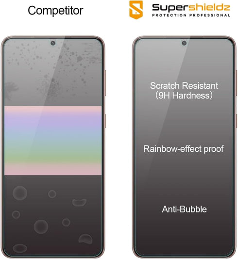 Supershieldz (3 Pack) Designed for Samsung Galaxy (S21 Plus 5G) Tempered Glass Screen Protector, Anti Scratch, Bubble Free......