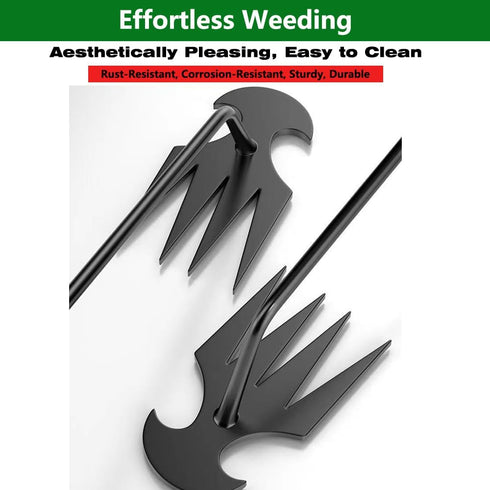 2024 Upgrade Weed Puller Tool with 4 Teeths - Multifunctional Hand Weeder for Garden - Durable & Portable Garden Weeding Tool for Vegetable Garden...