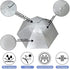 Fishing Umbrella Hats Gardening Folding Umbrella Hat HeadwearSun Rain Cap Adjustable Multifunction Outdoor Headwear, Silver-Blue with wind vent, 0...