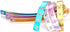 3PCS Heart Choker Necklace PU Leather Goth Choker Collar with Heart Punk Fluorescence Collar Adjustable Size – Blue White Pink...