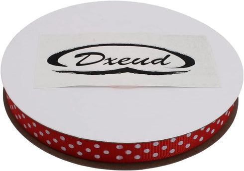 Polka Dot Grosgrain Ribbon 25 Yard Each Roll 100% Polyester (3/8", Red)...