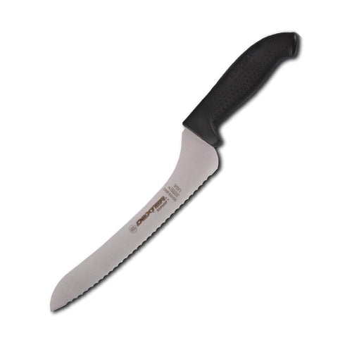 9" Scalloped Offset Sandwich Knife, Blk...