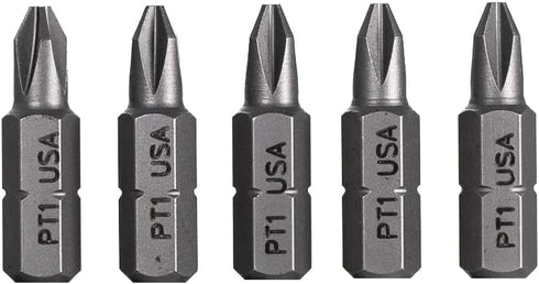Mayhew Tools 18760-5 USA Phillips Pin Head Insert Bit, No. 1 x 1", 5-Pack...