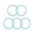 uxcell Fluorine Rubber O-Rings, 55mm OD 50.2mm ID 2.4mm Width FKM Seal Gasket for Machinery Plumbing, Green, Pack of 5...