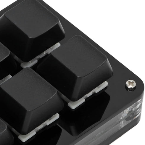 Sonew One Handed Programmable Mechanical Keyboard with Knob, Multifunction 6 Key Mini Gaming Keypad Shortcut DIY Keyboard (Black)...