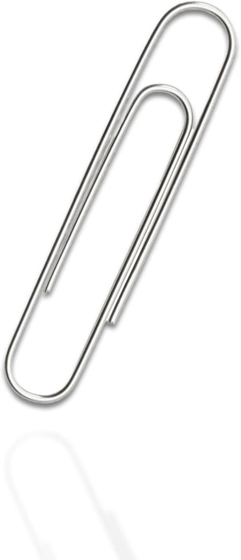 School Smart Smooth Paper Clip, 1-1/4 Inches, Silver, Pack of 100...