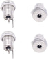 Fancasee (4 Pack) 3.5mm x 1.35mm Female DC Power Jack Socket Panel Mount 2 Pin Solder Type Metal Power Supply Jack Connector Adapter Socket...
