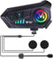Y102X Helmet Talk Motorcycle Helmet Headset, Wireless Helmet Intercom for 2 People to Talk, with CVC Noise Reduction Music Control Response, Bluet...
