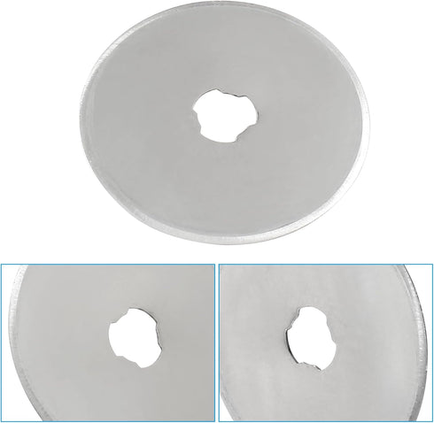 Coufce 36 Pack 45mm Rotary Cutter Blades, Compatible with Fiskars, Martelli, Olfa, and More, Replacement Blades for Quilting, Sewing, Scrapbooking...
